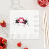 Serviette En Papier Fangs Splash (En situation)