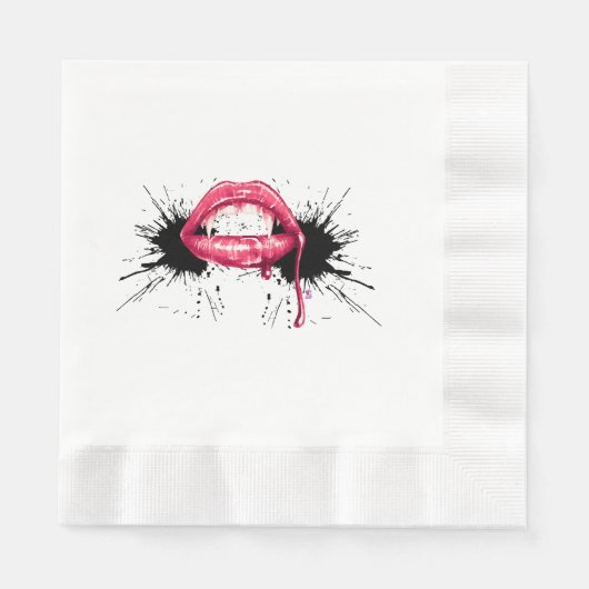 Serviette En Papier Fangs Splash (Devant)