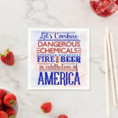 Serviette En Papier Fantaise 4 juillet | Humour de feux d'artifice de  (En situation)