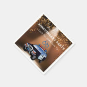 Serviette En Papier Fantaisie Anniversaire Jusqu'À Ce Que Les Policier (Coin)