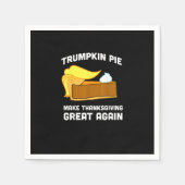 Serviette En Papier Fantaisie Chemise Trumpkin Pie Faire Thanksgiving  (Devant)
