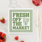 Serviette En Papier Fantasque et Fraîche Éclose sur le Marché Fête de (En situation)