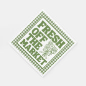 Serviette En Papier Fantasque et Fraîche Éclose sur le Marché Fête de (Coin)