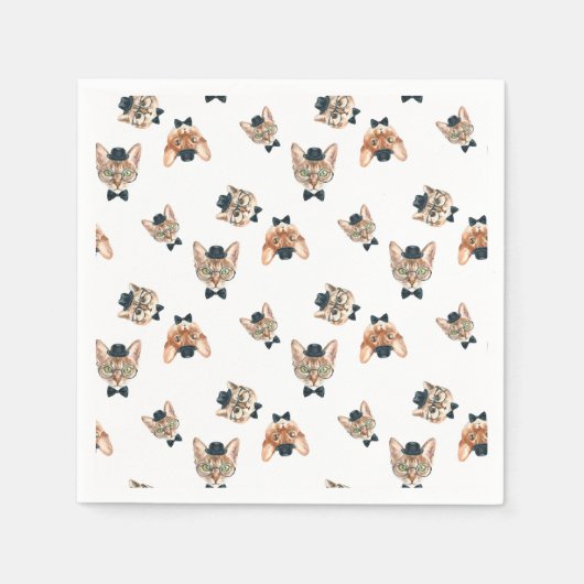 Serviette En Papier Fantastique Chats I (Devant)