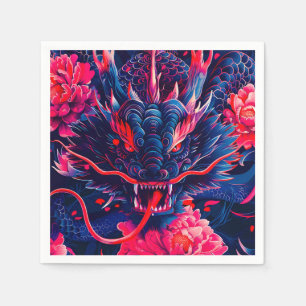 Serviette En Papier Fantastique Fleur Fury Dragon