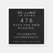 Serviette En Papier Fantastique Mariage Pandémique En Conséquence Nous (Devant)