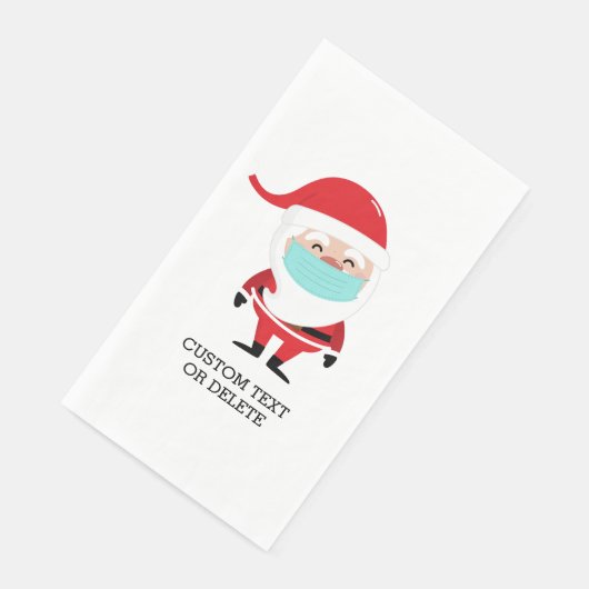 Serviette En Papier Fantastique Noël Père Noël dans Masque Visage Pers (Coin)