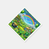Serviette En Papier Fantastique St Patick's Day Landscape Party (Coin)