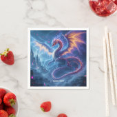 Serviette En Papier Fantasy Cute Blue Dragon City (En situation)