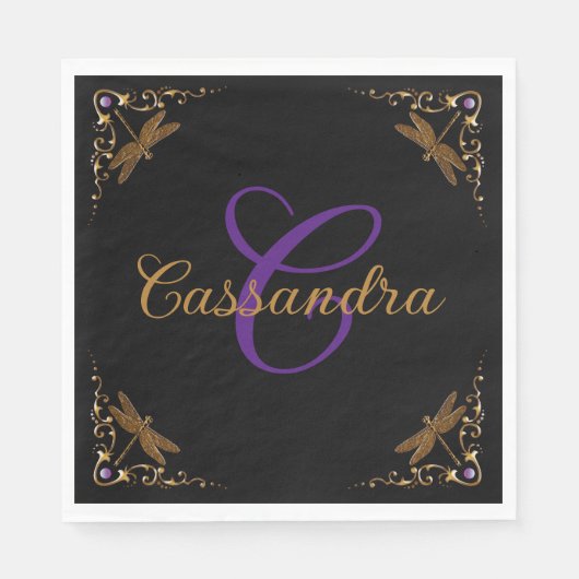 Serviette En Papier Fantasy Fairy Tale Personalized  (Devant)