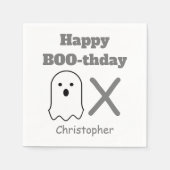Serviette En Papier Fantôme BOO-thday (Devant)
