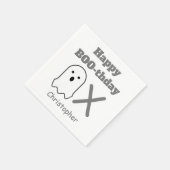 Serviette En Papier Fantôme BOO-thday (Coin)