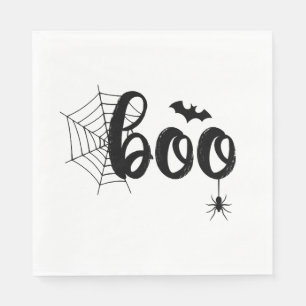 Serviette En Papier Fantôme de Halloween Boo Mignon Halloween Famille