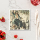 Serviette En Papier Fantôme de Noël présent (En situation)