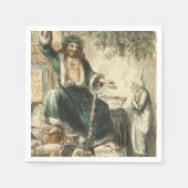 Serviette En Papier Fantôme de Noël présent (Devant)