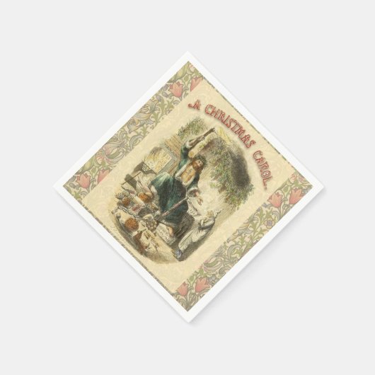 Serviette En Papier Fantôme de Noël Présent Scrooge (Coin)