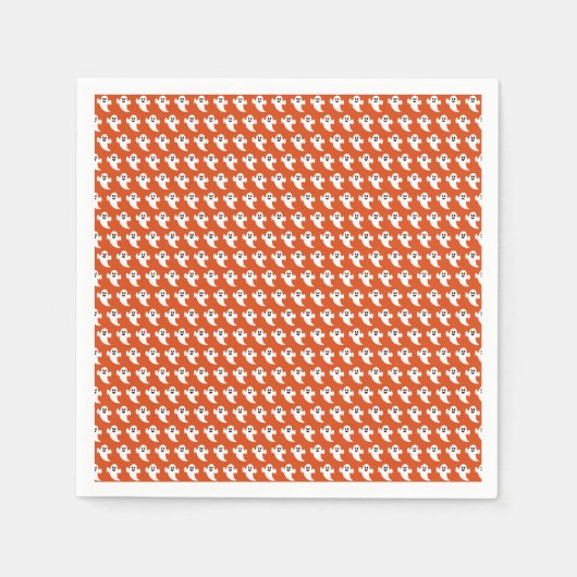 Serviette En Papier Fantôme d'Halloween (Devant)