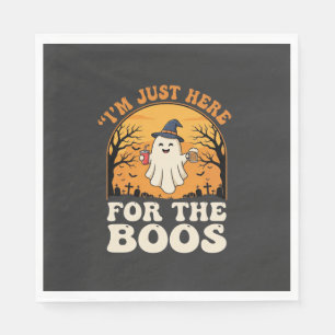 Serviette En Papier Fantôme d'Halloween ici pour les huées
