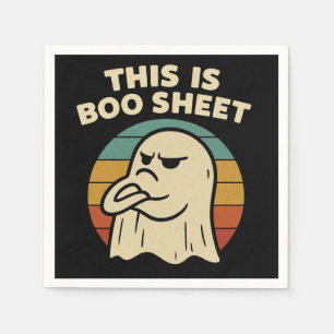 Serviette En Papier Fantôme drôle "C'est une feuille de Boo" Halloween