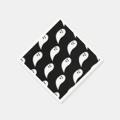Serviette En Papier Fantôme Halloween noir blanc mignon motif (Coin)