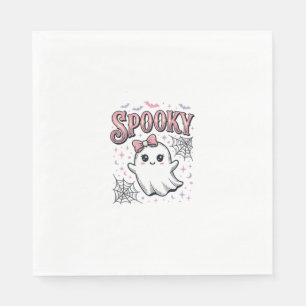 Serviette En Papier Fantôme Mignon Effrayant Design de Chemise Hallowe