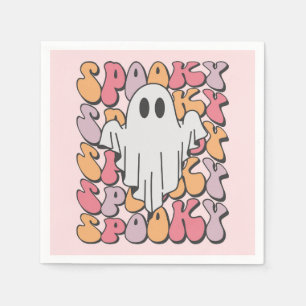 Serviette En Papier Fantôme rétro éffrayant