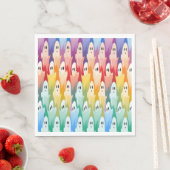 Serviette En Papier Fantômes arc-en-ciel (En situation)