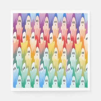 Serviette En Papier Fantômes arc-en-ciel