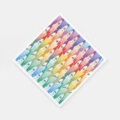 Serviette En Papier Fantômes arc-en-ciel (Coin)