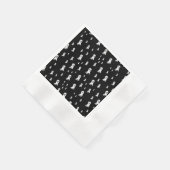 Serviette En Papier Fantômes d'Halloween foncé (Coin)