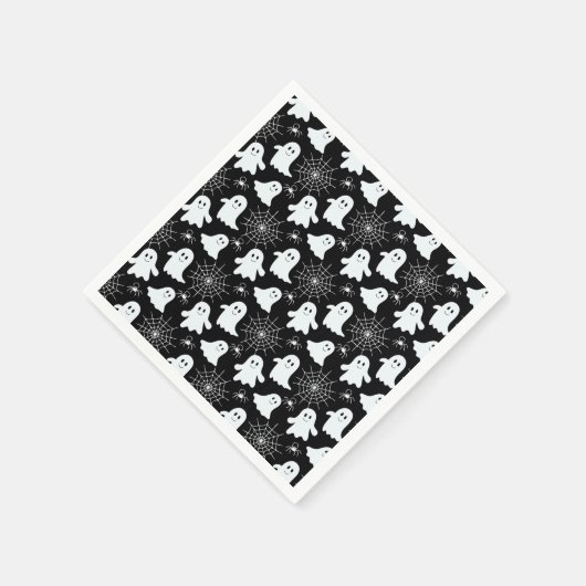 Serviette En Papier Fantômes mignons | Araignées | Spider Webs Hallowe (Coin)