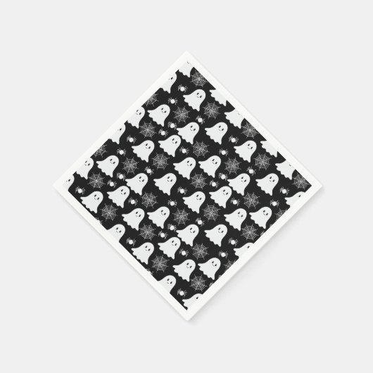 Serviette En Papier Fantômes mignons | Araignées | Spider Webs Hallowe (Coin)