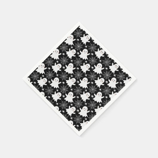 Serviette En Papier Fantômes mignons | Araignées | Spider Webs Hallowe (Coin)