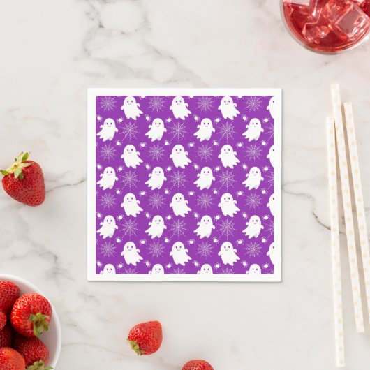 Serviette En Papier Fantômes mignons | Araignées | Spider Webs Hallowe (En situation)
