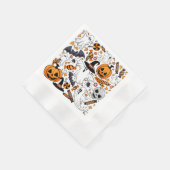 Serviette En Papier Fantômes Monstres mignons Éffrayants et Déplaisant (Coin)