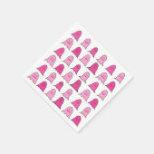 Serviette En Papier Fantômes roses d'Halloween (Coin)