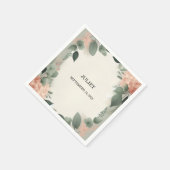 Serviette En Papier Fard à joues pêche menthe mousse de sages vert mar (Coin)