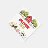 Serviette En Papier Farm Birthday Napkins (Coin)