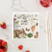 Serviette En Papier Farmhouse Jardin Vintage moderne Rabbit (En situation)