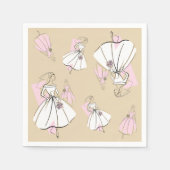Serviette En Papier Fashion Bride Neutral Multi Papier serviettes (Devant)