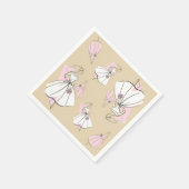 Serviette En Papier Fashion Bride Neutral Multi Papier serviettes (Coin)
