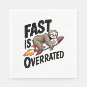 Serviette En Papier Fast est surévalué Sloth Rocket (Devant)