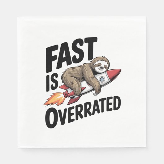 Serviette En Papier Fast est surévalué Sloth Rocket (Devant)