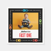 Serviette En Papier Fast One Boys Photo Anniversaire (Devant)