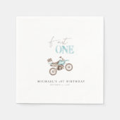 Serviette En Papier Fast ONE Cute Dirt Vélo Anniversaire Papier Napkin (Devant)
