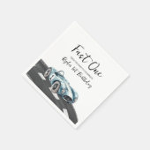 Serviette En Papier Fast One Race Car First Birthday (Coin)