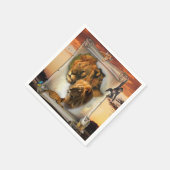 Serviette En Papier Faune Lion d'Afrique (Coin)