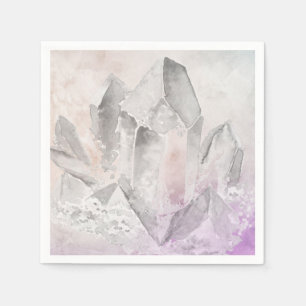 Serviette En Papier *~* Faux Amethyst Cristal Chakra