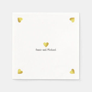 Serviette En Papier faux coeur de golf amour