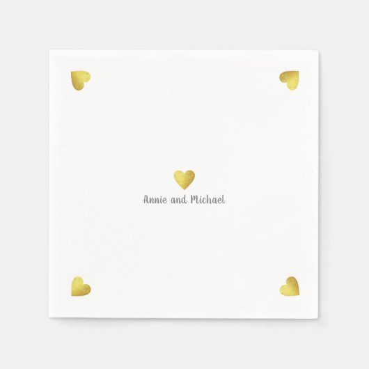 Serviette En Papier faux coeur de golf amour (Devant)